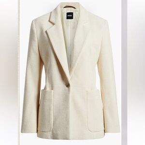 Hugo Boss Janka ribbed jacket blazer NWT SZ 12